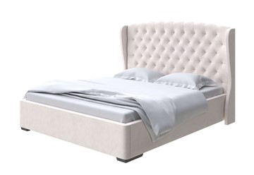Двуспальная кровать Dario Grace Lite 160x200, Микровелюр (Manhattan Цветочный белый) в Южно-Сахалинске