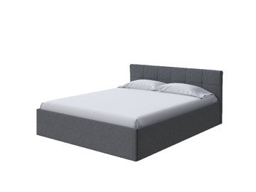 Кровать в спальню Domo Plus 160х200, Рогожка (Savana Grey (серый)) в Южно-Сахалинске
