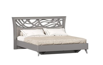 Спальная кровать Джулия 1800 с кроватным основанием, Оникс Серый в Южно-Сахалинске