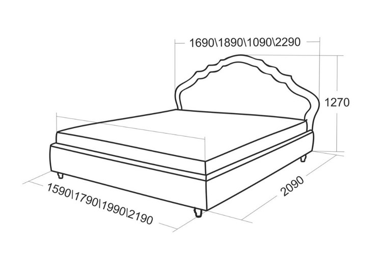 Спальная кровать Эмануэль 2290 в Южно-Сахалинске - изображение 4