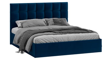 Кровать двуспальная Эмбер тип 1 (Велюр Confetti Blue) в Южно-Сахалинске