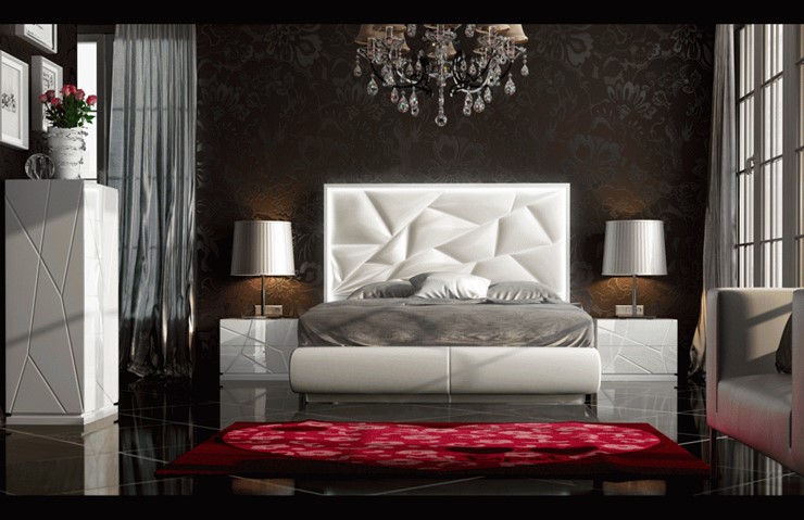 Кровать спальная FRANCO KIU 1242 с LED подсветкой изголовья (180х200) в Южно-Сахалинске - изображение 11
