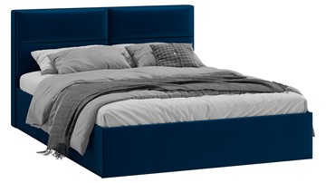 Кровать 2-х спальная Глосс Тип 1 (Велюр Confetti Blue) в Южно-Сахалинске