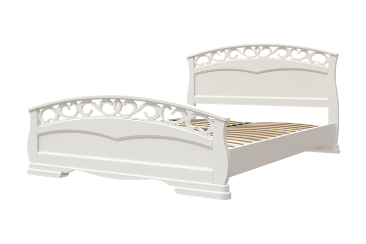 Кровать Грация-1 (Белый Античный) 160х200 в Южно-Сахалинске - изображение 2