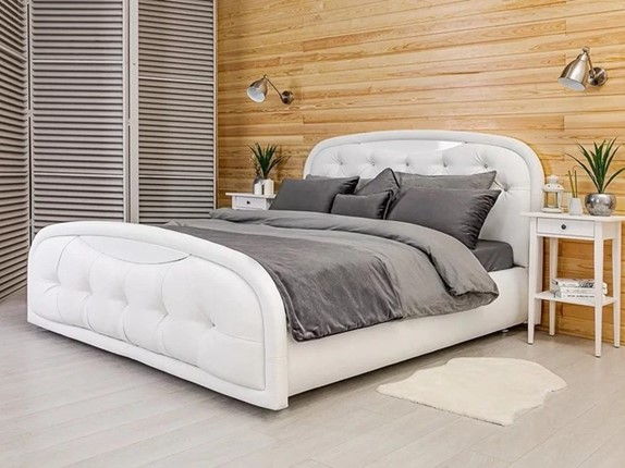 Двуспальная кровать Кристалл 5 1600х2000 с подъёмным механизмом в Южно-Сахалинске - изображение