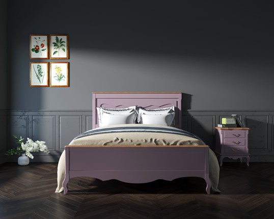 Кровать 2-спальная Leontina (ST9341/16L) Лавандовый в Южно-Сахалинске - изображение