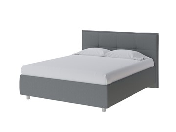 Кровать Lino 180х200, Рогожка (Savana Grey (серый)) в Южно-Сахалинске
