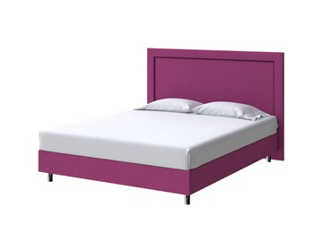 Кровать двуспальная London Boxspring Standart 180х200, Рогожка (Savana Berry (фиолетовый)) в Южно-Сахалинске