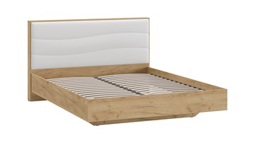Двуспальная кровать Миранда тип 1 (Дуб крафт золотой/Белый глянец) в Южно-Сахалинске - предосмотр 2