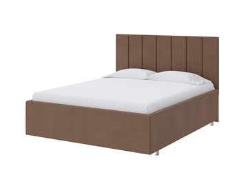 Кровать в спальню Modern Large 140х200, Велюр (Forest 514 Светло-коричневый) в Южно-Сахалинске