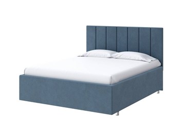 Кровать спальная Modern Large 140х200, Велюр (Monopoly Прованский синий (792)) в Южно-Сахалинске - предосмотр