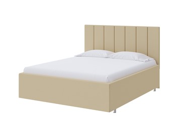 Двуспальная кровать Modern Large 160х200, Экокожа (Бежевый) в Южно-Сахалинске