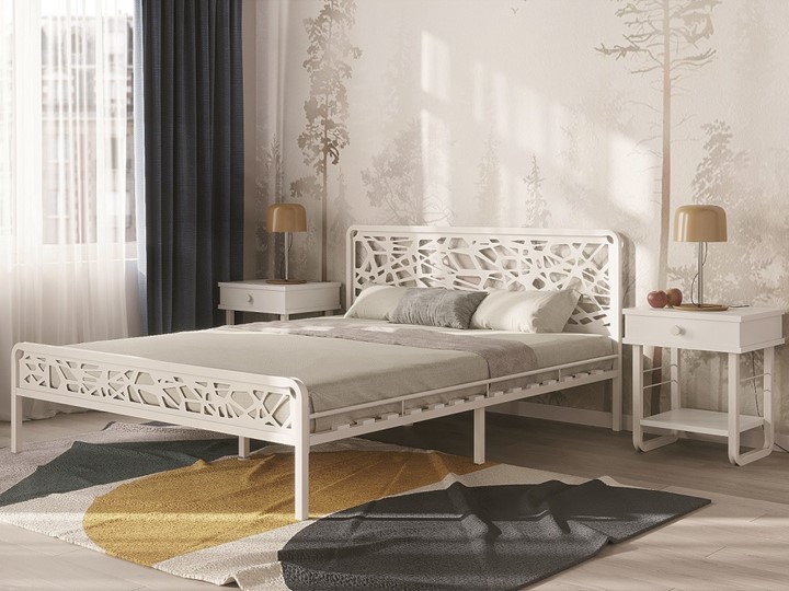 Кровать Орион, 1600, белый в Южно-Сахалинске - изображение 1