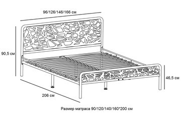 Кровать Орион, 1600, белый в Южно-Сахалинске - изображение 2