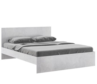Спальная кровать Осло М14 с настилами Лайт (Цемент светлый) в Южно-Сахалинске