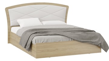 Двуспальная кровать с подъемным механизмом Сэнди Тип 1 без заглушины (Вяз благородный/Белый) в Южно-Сахалинске