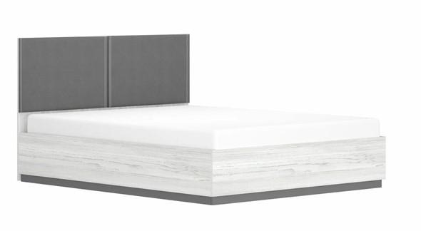 Кровать с подъемным механизмом 2-спальная Винтер-16, винтерберг/темно-серый/спейс графит в Южно-Сахалинске - изображение