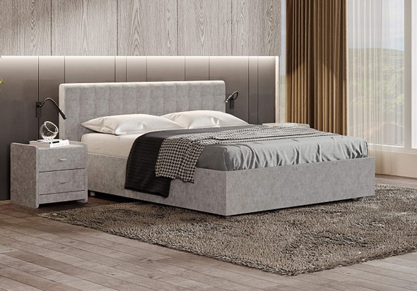 Двуспальная кровать Siena 200х200 с основанием в Южно-Сахалинске - изображение