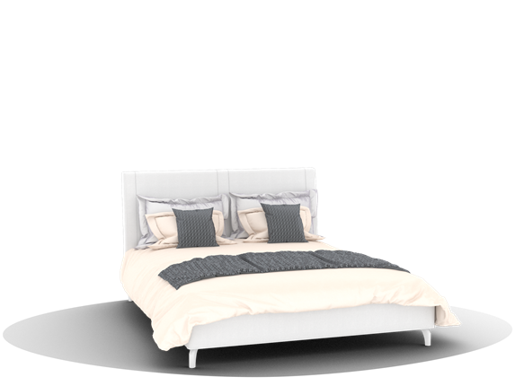 Кровать 2-спальная Siena (КМ-01, 1600) под ПМ в Южно-Сахалинске - изображение