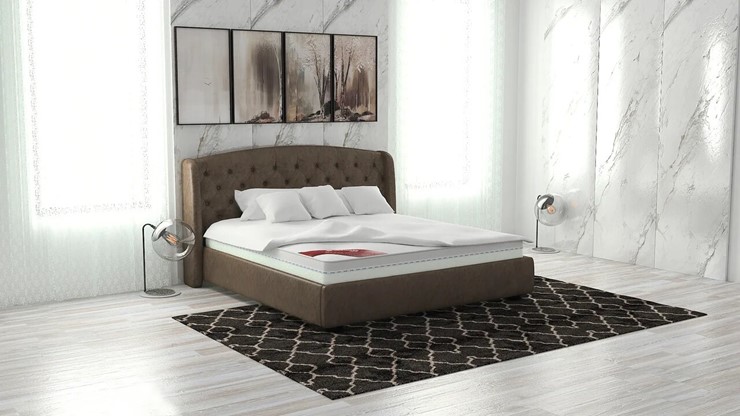 Кровать двуспальная Сильва 180х200 (с основанием) в Южно-Сахалинске - изображение 11