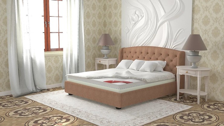 Кровать двуспальная Сильва 180х200 (с основанием) в Южно-Сахалинске - изображение 3