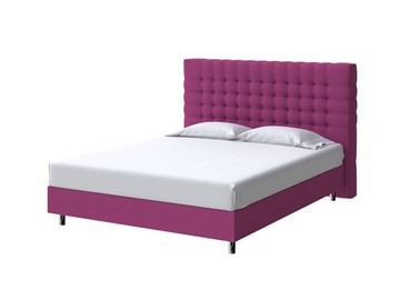 Кровать в спальню Tallinn Boxspring Standart 180х200, Рогожка (Savana Berry (фиолетовый)) в Южно-Сахалинске