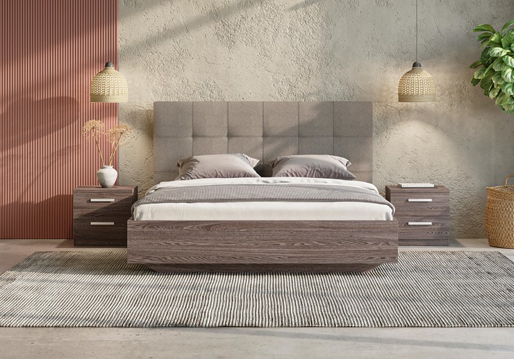 Кровать двуспальная Vena (ясень ориноко) 160х200 с основанием в Южно-Сахалинске - изображение 1