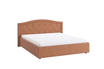 Двуспальная кровать Верона 2 1.6, персик (велюр) в Южно-Сахалинске - предосмотр