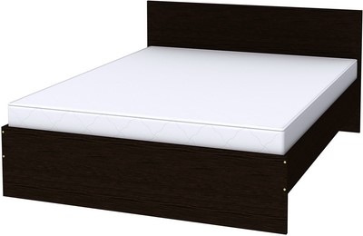 Кровать 2-х спальная K16 с основанием, цвет Венге в Южно-Сахалинске - изображение
