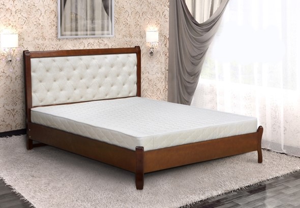 Спальная кровать Веста 160*200 с основанием в Южно-Сахалинске - изображение