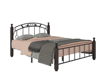 Спальная кровать Гарда 5, 140х200, черная в Южно-Сахалинске - предосмотр 1