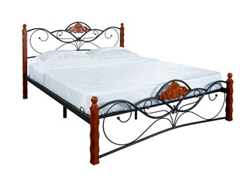 Кровать в спальню Garda 2R 180х200, орех/металл в Южно-Сахалинске - предосмотр 2