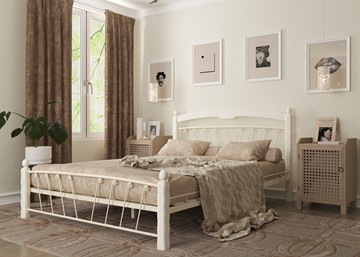 Кровать 2-спальная Муза 1, 1600, белый в Южно-Сахалинске - предосмотр