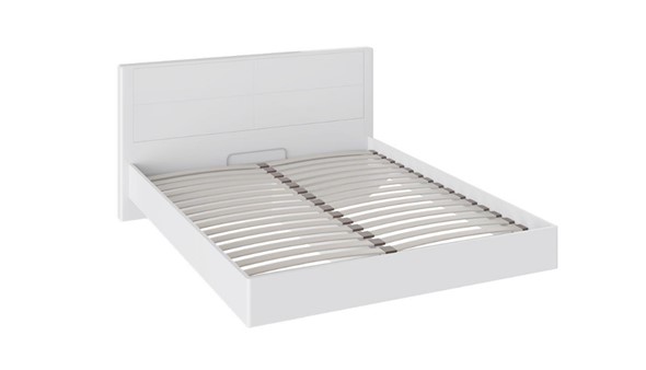 Кровать Наоми 1600, цвет Белый глянец СМ-208.01.01 в Южно-Сахалинске - изображение