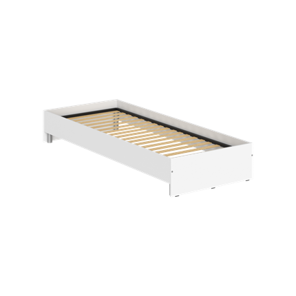 Кровать без изголовья KANN KBW 208 2040х840х300 мм. Белый в Южно-Сахалинске - изображение