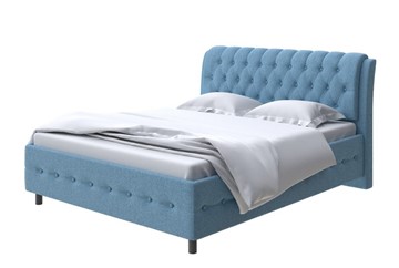 Двуспальная кровать Como (Veda) 4 180х200, Шенилл (Piano 14 Королевский синий) в Южно-Сахалинске