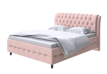 Кровать двуспальная Como (Veda) 4 180х200, Велюр (Ultra Розовый мусс) в Южно-Сахалинске