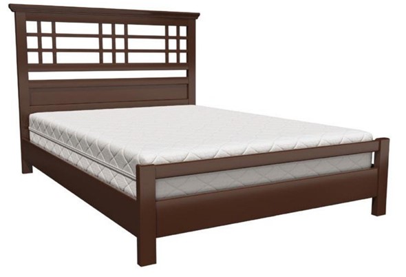 Двуспальная кровать Герда (Орех) 160х200 в Южно-Сахалинске - изображение