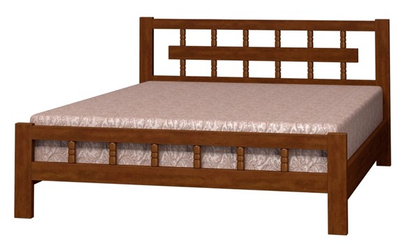 Кровать спальная Натали-5 (Орех) 160х200 в Южно-Сахалинске - изображение
