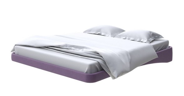 Кровать парящая 160х200, Микрофибра (Diva Вечерний ирис) в Южно-Сахалинске - изображение