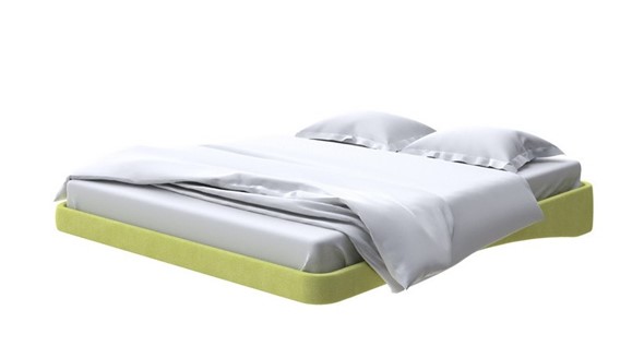 Парящая кровать 2-спальная 180х200, Рогожка (Тетра Яблоко) в Южно-Сахалинске - изображение