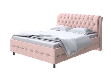 1,5-спальная кровать Como (Veda) 4 140х200, Велюр (Ultra Розовый мусс) в Южно-Сахалинске