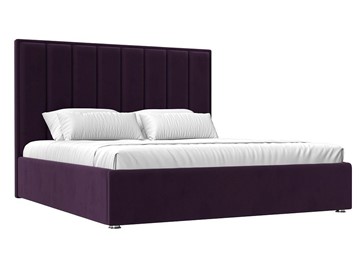 Кровать с механизмом 2-спальная Афродита 160, Фиолетовый (Велюр) в Южно-Сахалинске - предосмотр