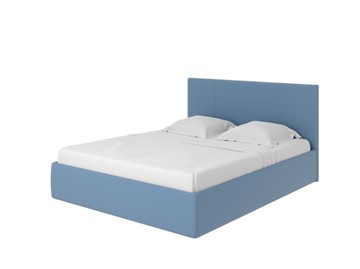 Двуспальная кровать с механизмом Alba 180х200, Рогожка (Тетра Голубой) в Южно-Сахалинске - предосмотр
