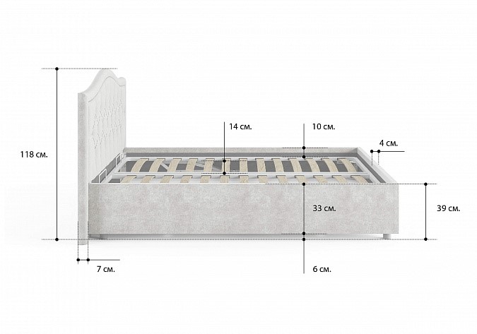 Кровать с механизмом 2-спальная Ancona 180х200 в Южно-Сахалинске - изображение 4