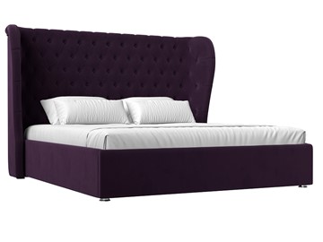 Кровать с механизмом Далия 160, Фиолетовый (Велюр) в Южно-Сахалинске - предосмотр