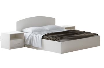 Кровать с подъемным механизмом Этюд 120x200, Белый в Южно-Сахалинске
