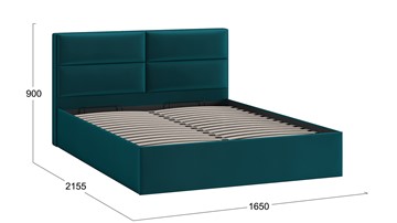 Кровать с механизмом Глосс Тип 1 (Велюр Confetti Izumrud) в Южно-Сахалинске - предосмотр 1
