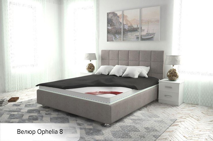 Кровать с механизмом 1.5-спальная Капри 140х200 (с коробом) в Южно-Сахалинске - изображение 14