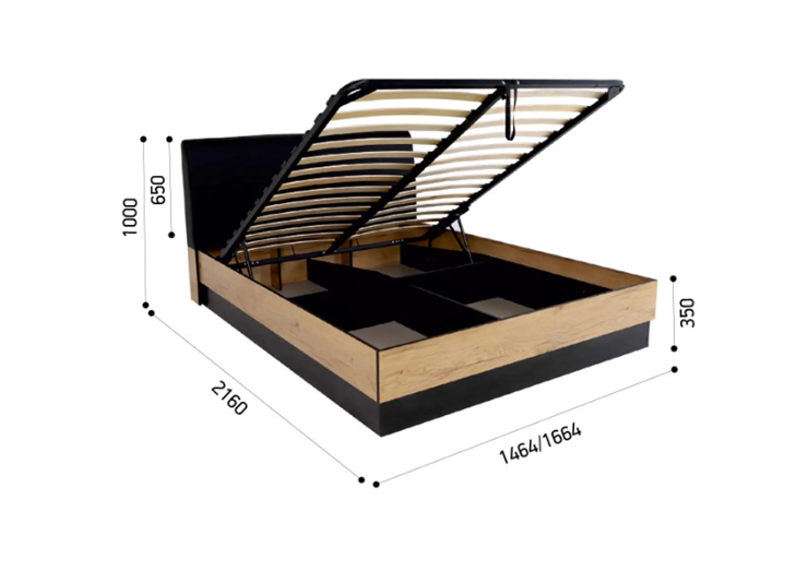 Кровать с подъемным механизмом Лофт №16.1 в Южно-Сахалинске - изображение 7